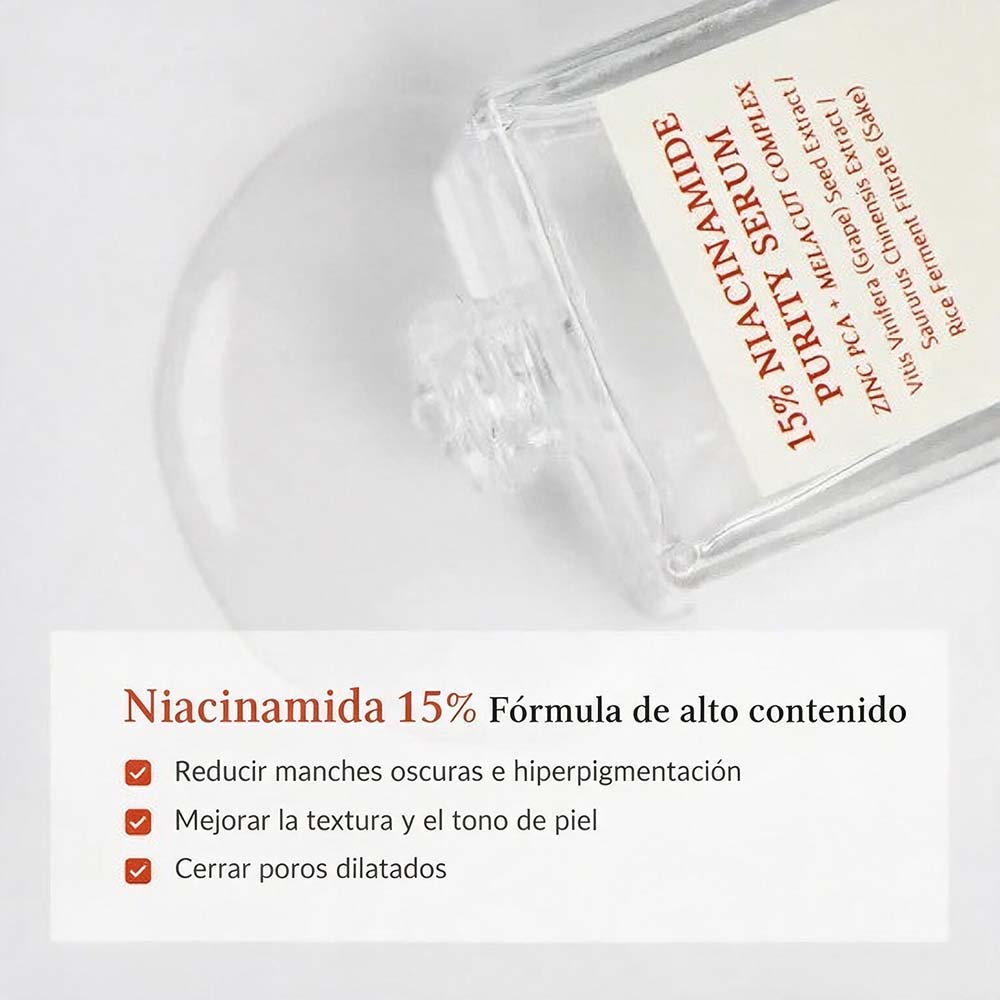 15% NIACINAMIDE PURITY SERUM DE DR. ALTHEA (SUERO PARA POROS Y LUMINOSIDAD)
